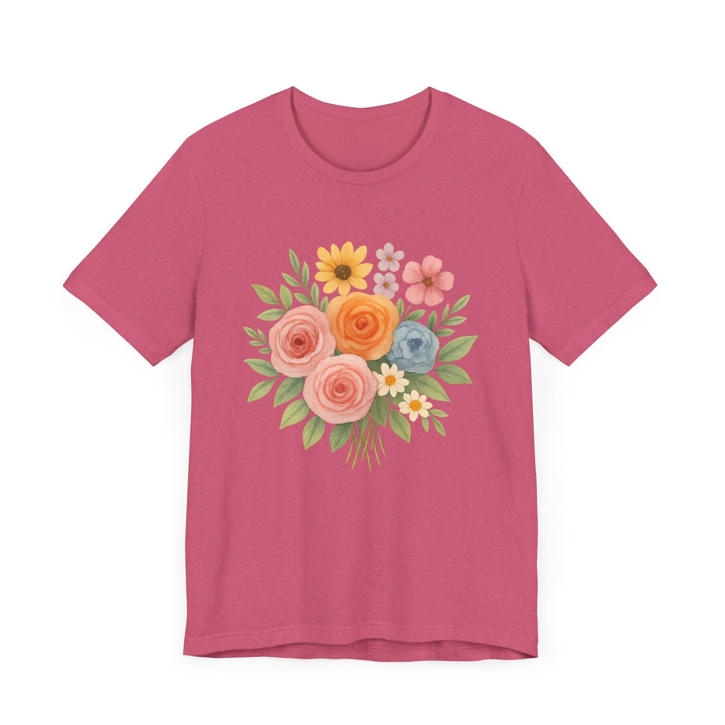 Watercolor Bouquet T-Shirt | Garden T-Shirt- Unisex Fit