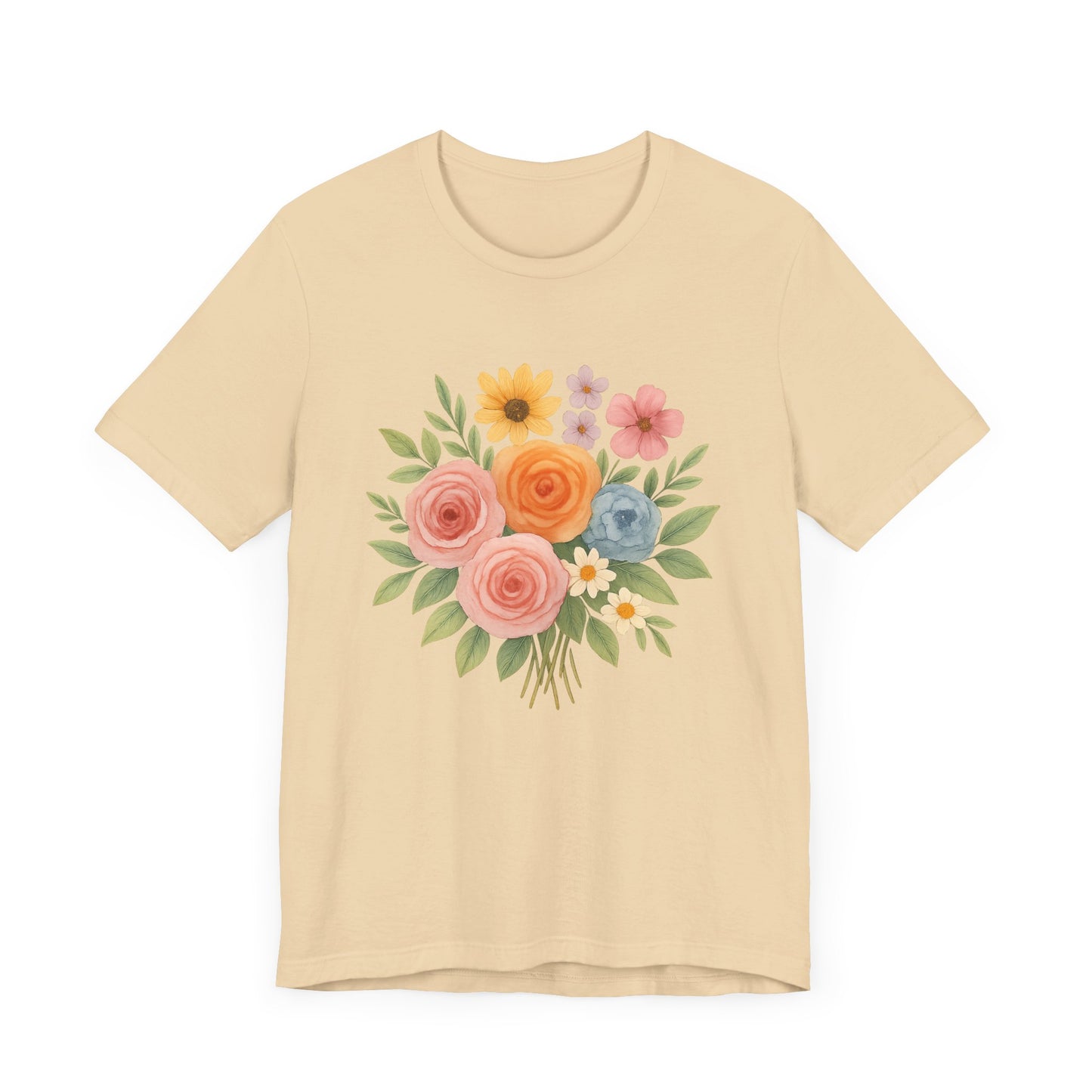 Watercolor Bouquet T-Shirt | Garden T-Shirt- Unisex Fit