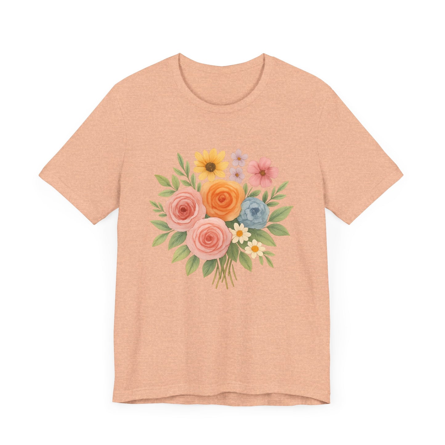 Watercolor Bouquet T-Shirt | Garden T-Shirt- Unisex Fit