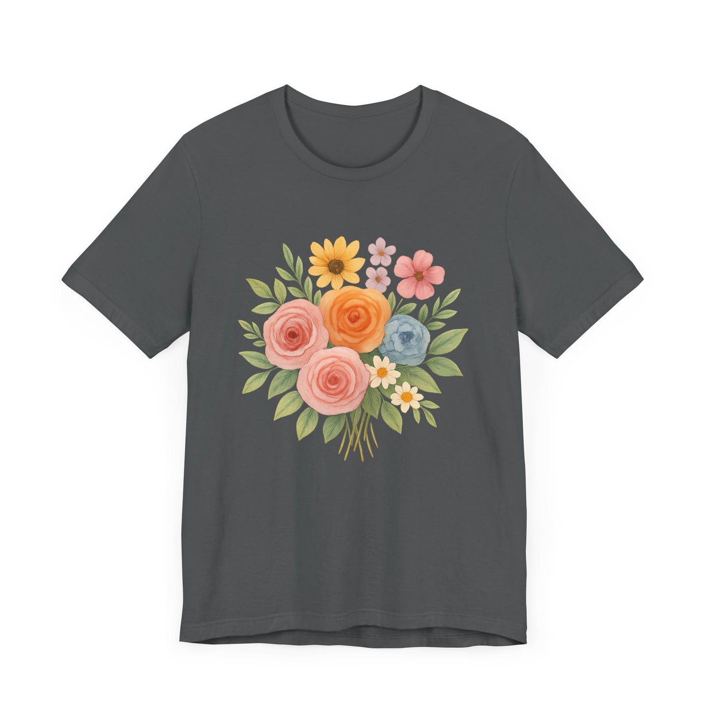 Watercolor Bouquet T-Shirt | Garden T-Shirt- Unisex Fit