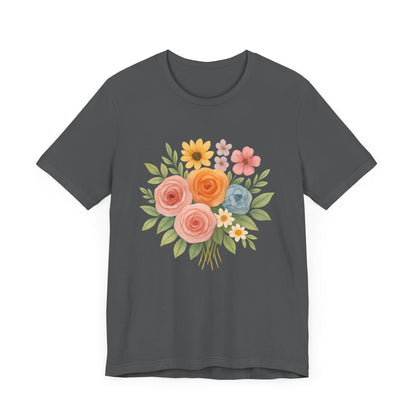 Watercolor Bouquet T-Shirt | Garden T-Shirt- Unisex Fit