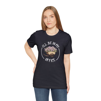 I'll Be in My Office Shirt -Purple Flowers- Unisex Bella Canvas