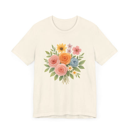 Watercolor Bouquet T-Shirt | Garden T-Shirt- Unisex Fit