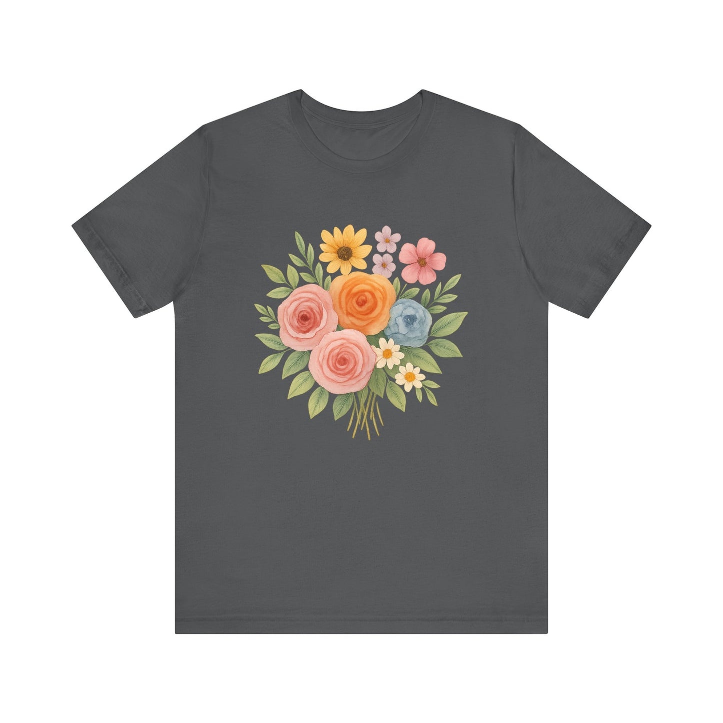 Watercolor Bouquet T-Shirt | Garden T-Shirt- Unisex Fit