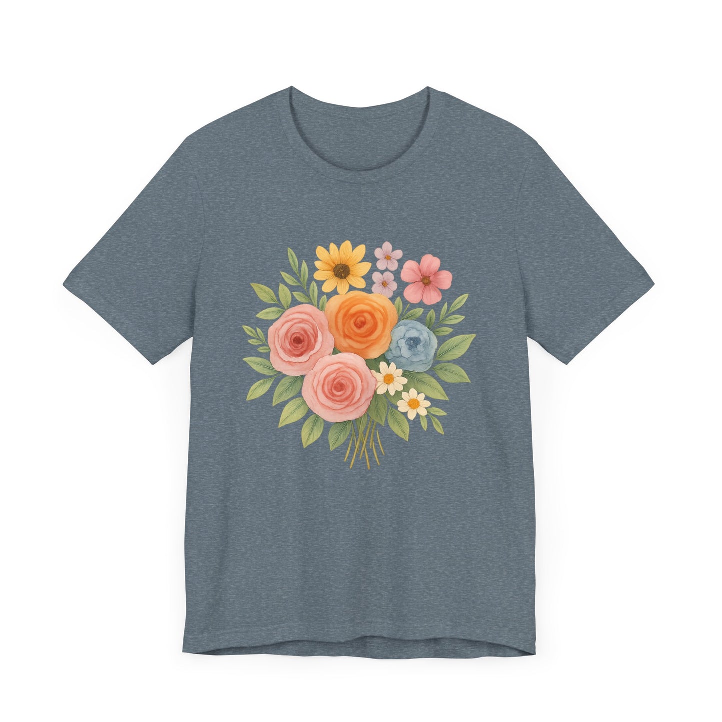 Watercolor Bouquet T-Shirt | Garden T-Shirt- Unisex Fit