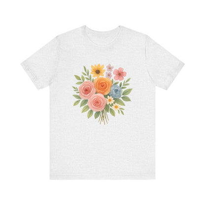 Watercolor Bouquet T-Shirt | Garden T-Shirt- Unisex Fit