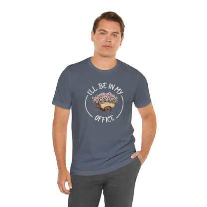 I'll Be in My Office Shirt -Purple Flowers- Unisex Bella Canvas