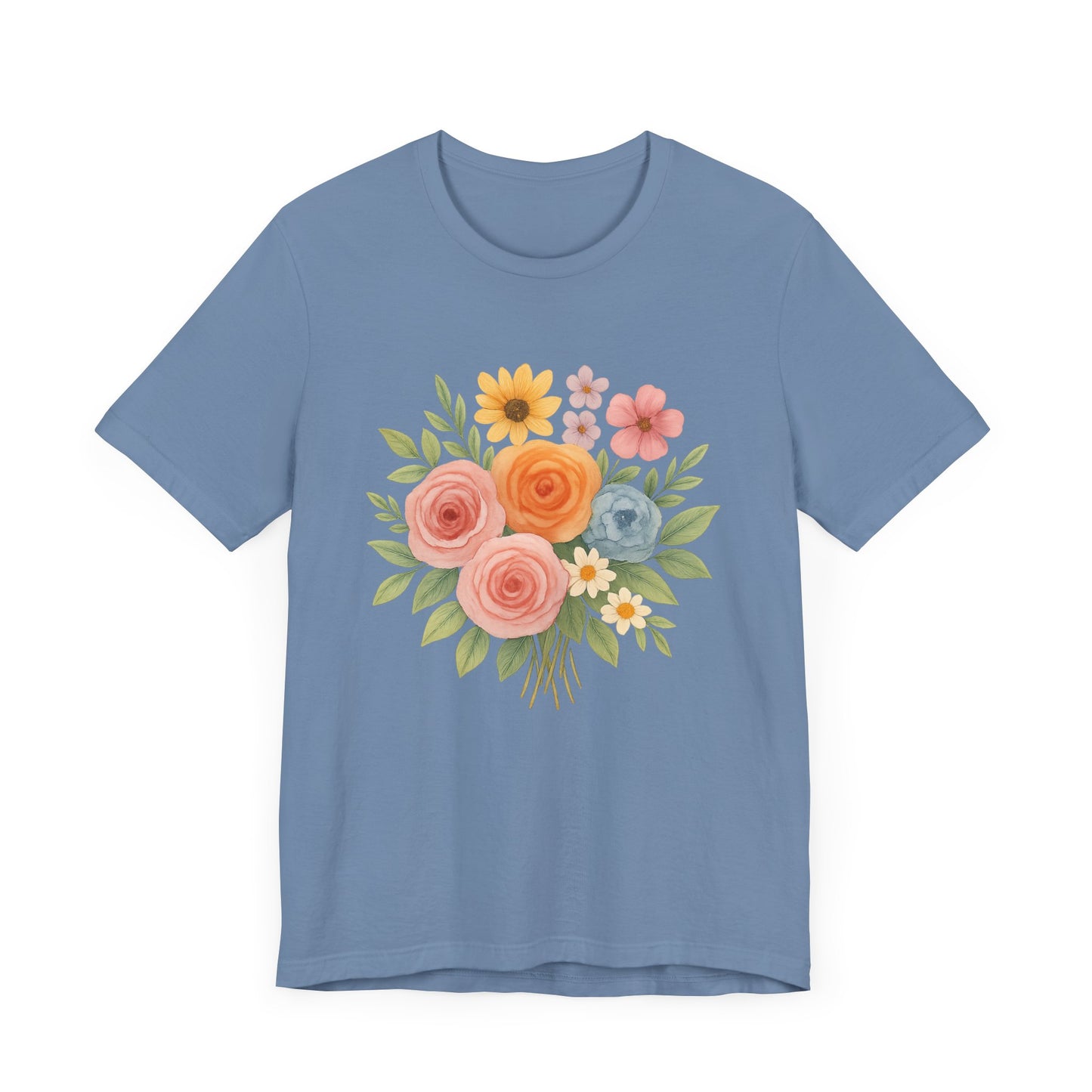 Watercolor Bouquet T-Shirt | Garden T-Shirt- Unisex Fit