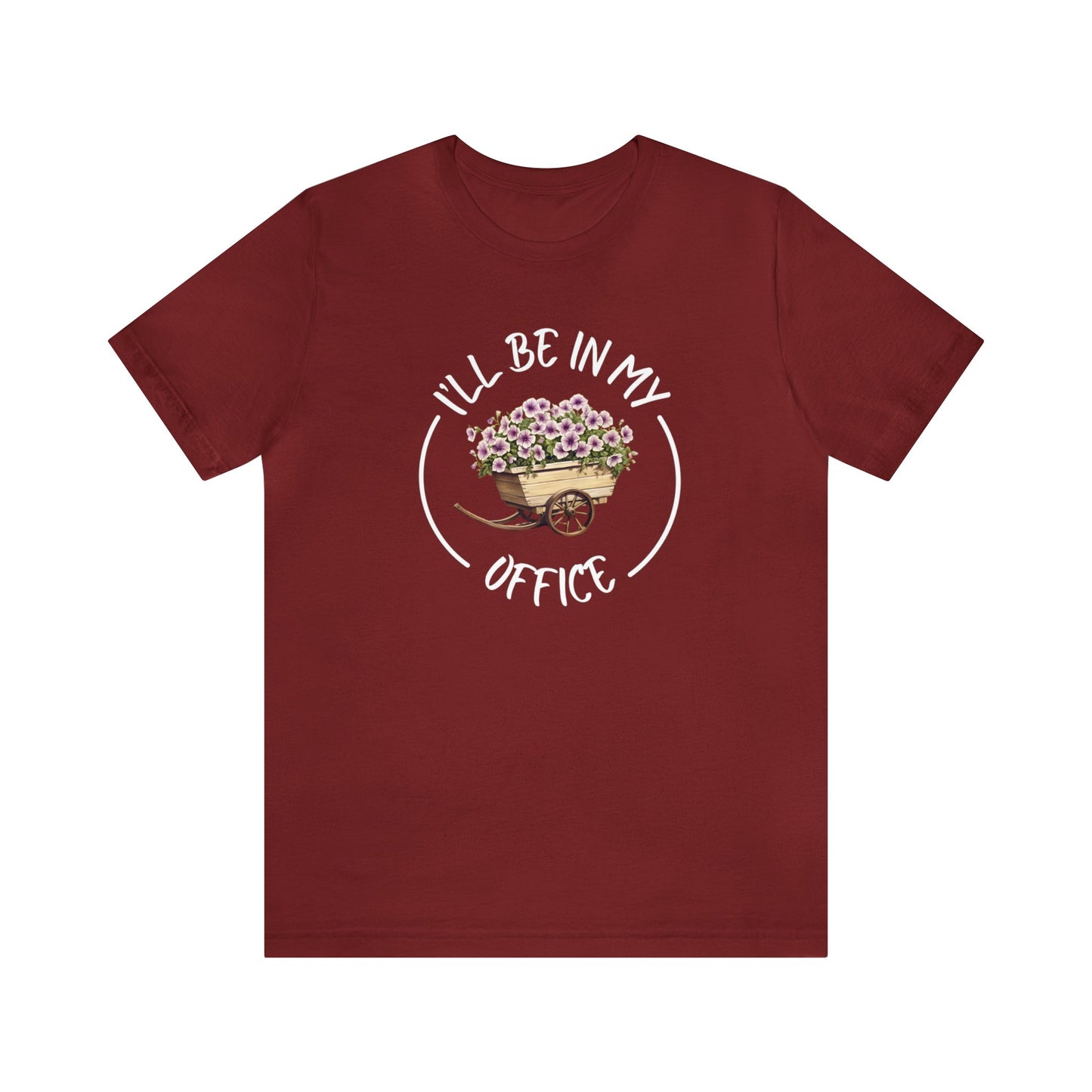 I'll Be in My Office Shirt -Purple Flowers- Unisex Bella Canvas