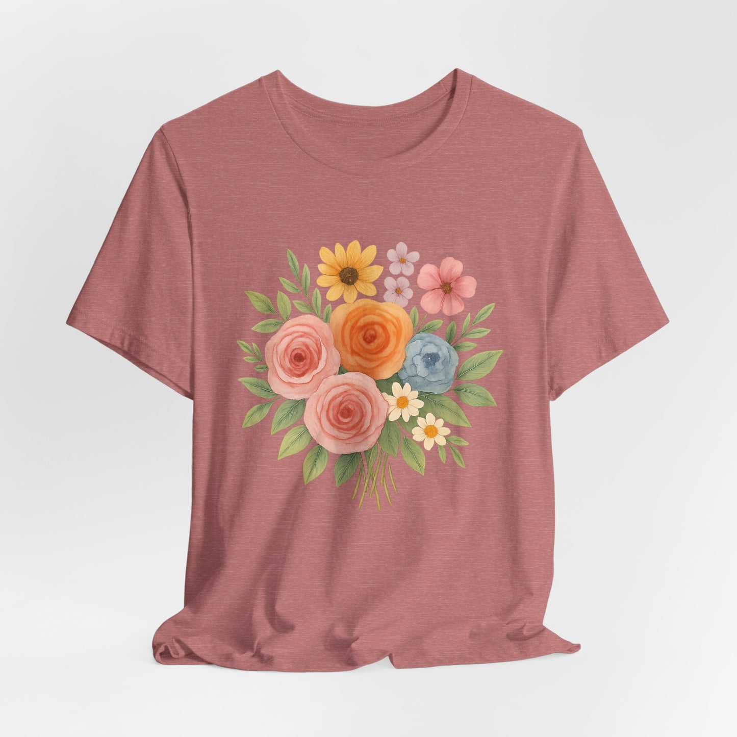 Watercolor Bouquet T-Shirt | Garden T-Shirt- Unisex Fit