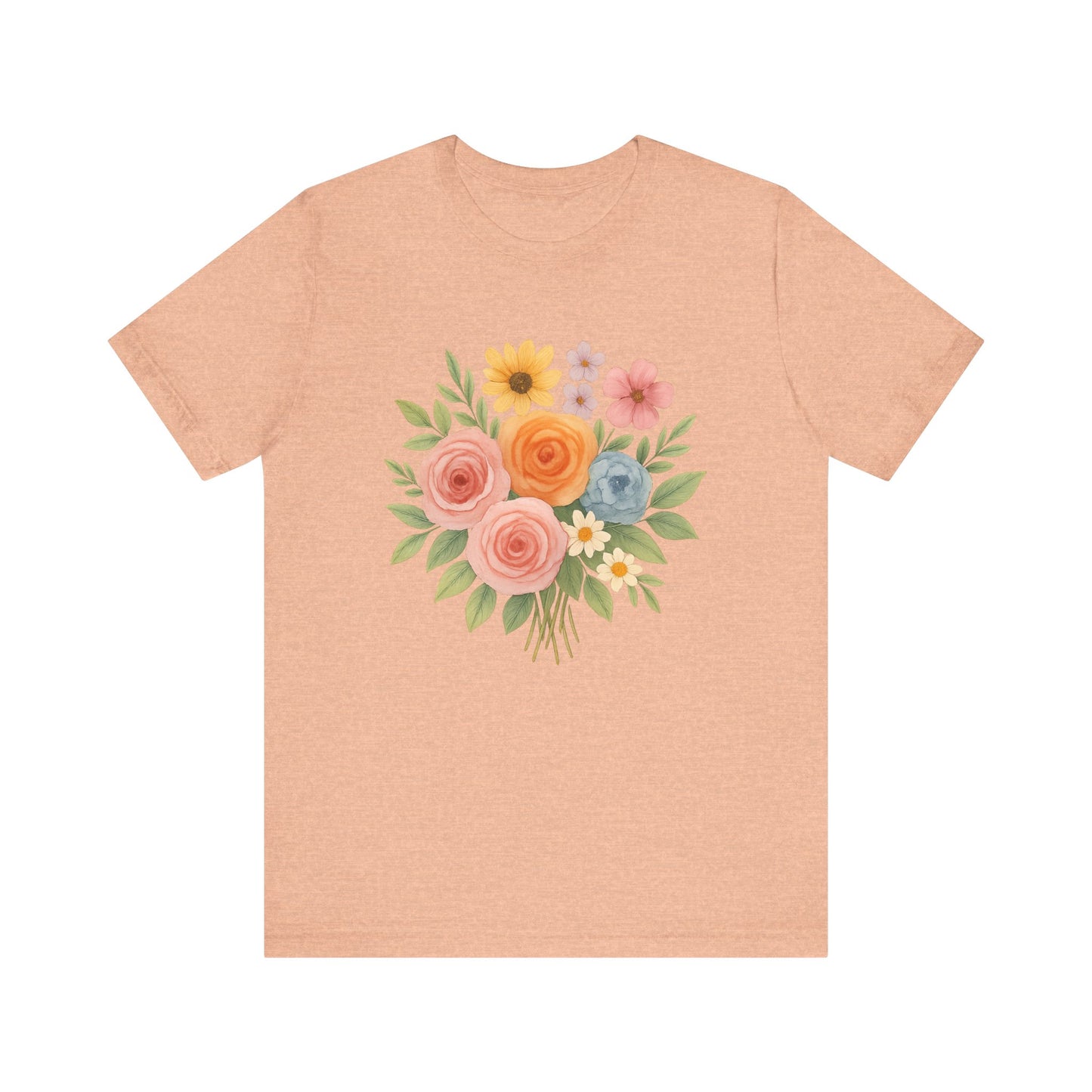 Watercolor Bouquet T-Shirt | Garden T-Shirt- Unisex Fit