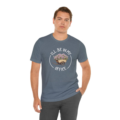 I'll Be in My Office Shirt -Purple Flowers- Unisex Bella Canvas