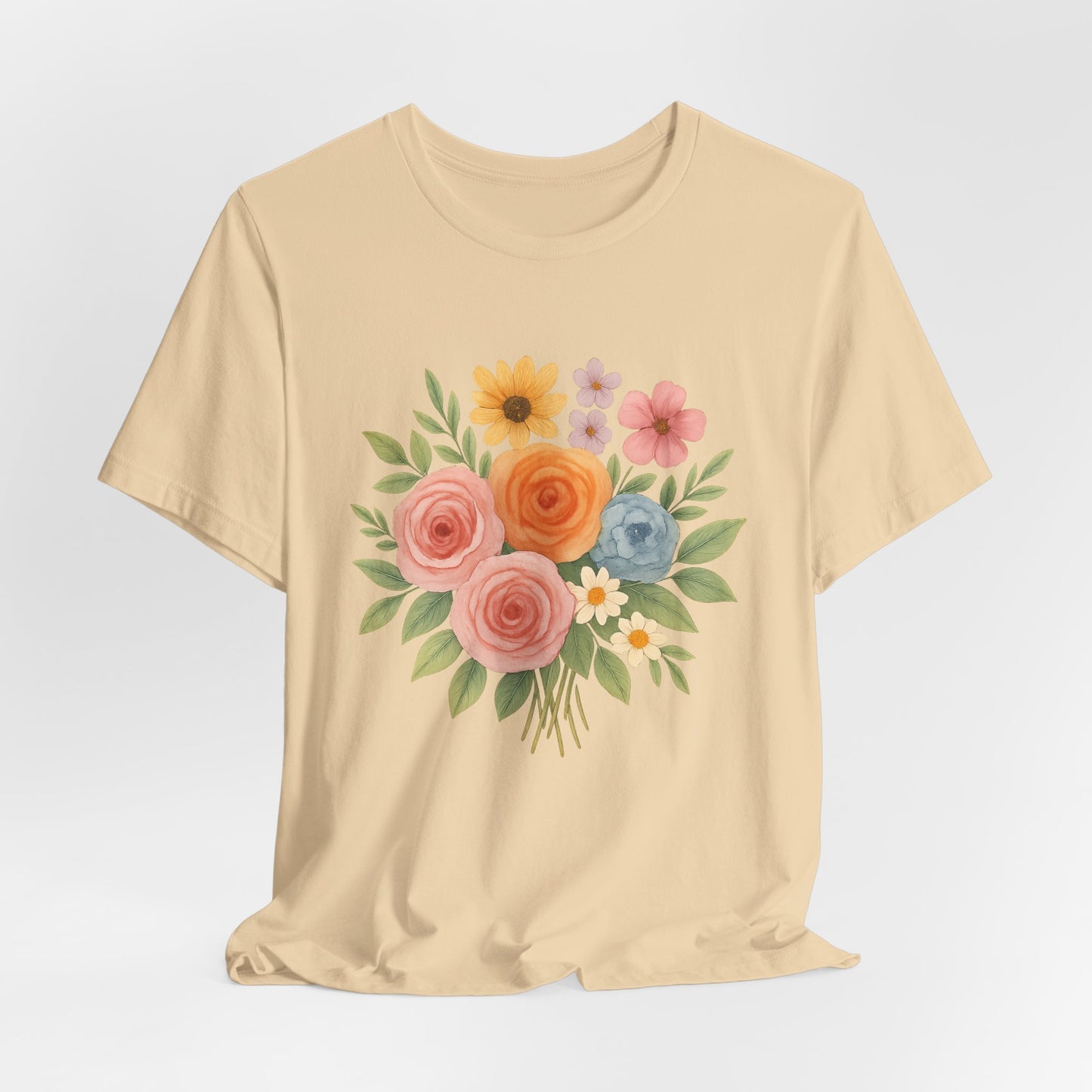 Watercolor Bouquet T-Shirt | Garden T-Shirt- Unisex Fit