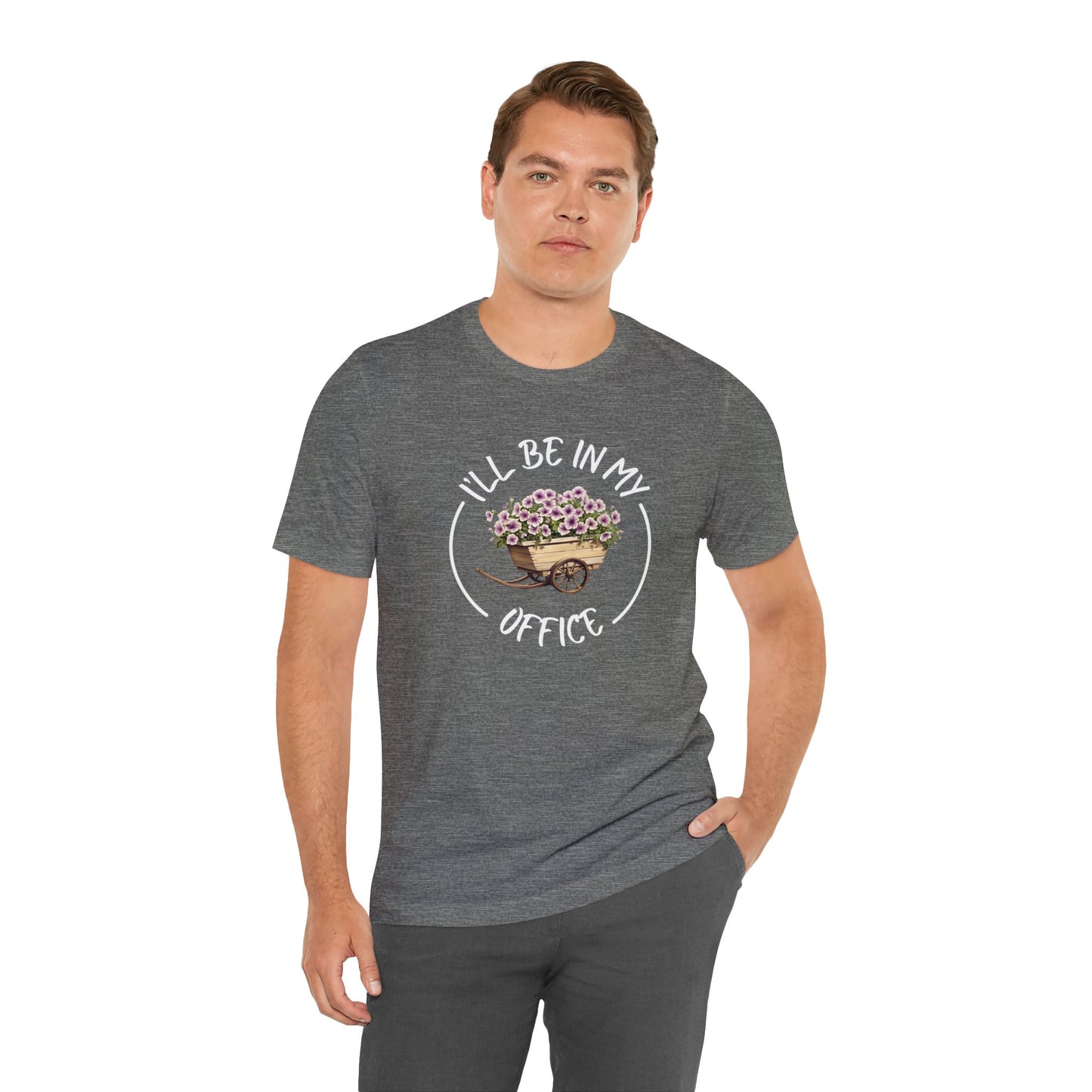 I'll Be in My Office Shirt -Purple Flowers- Unisex Bella Canvas