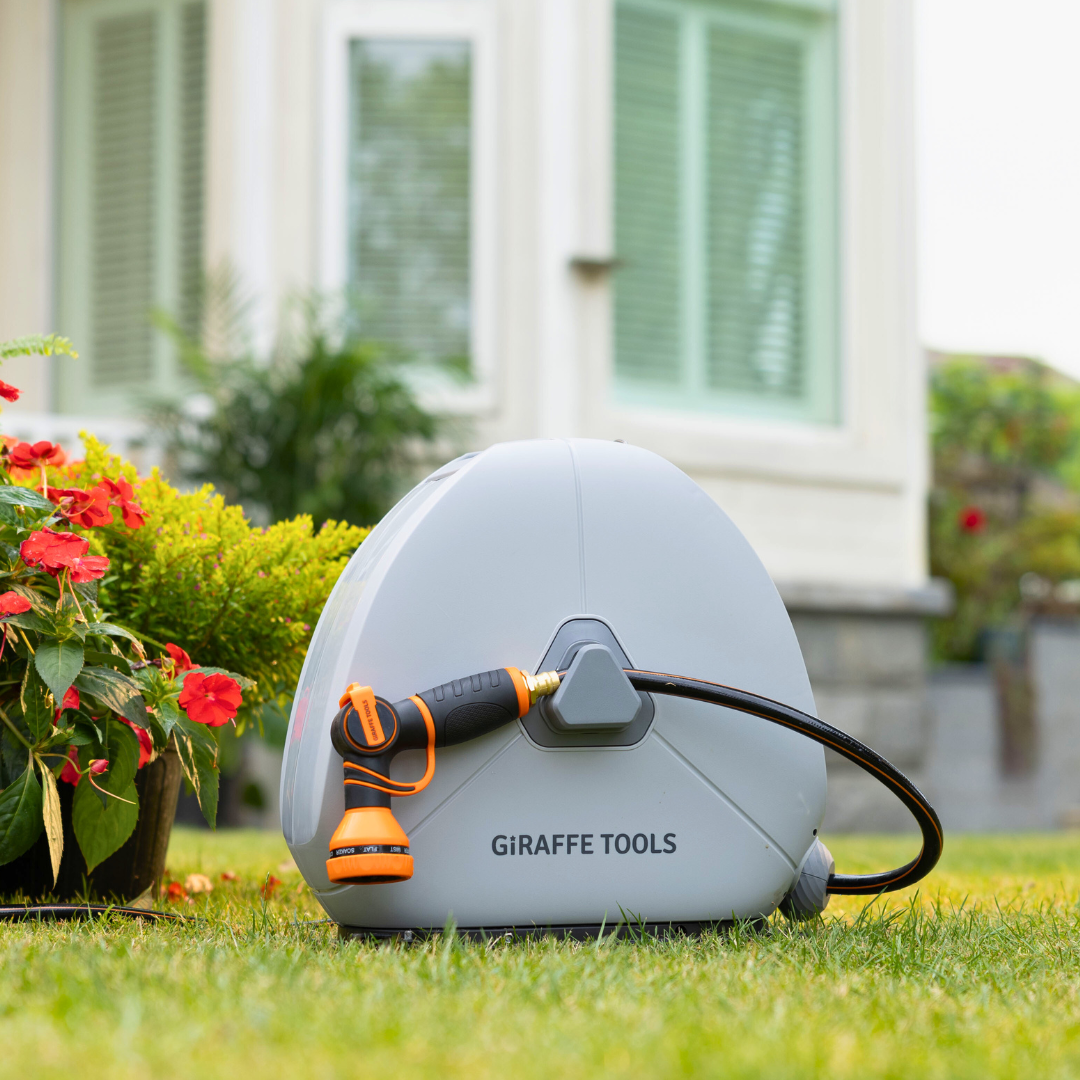 Ground-Mounted Retractable Hose Reel