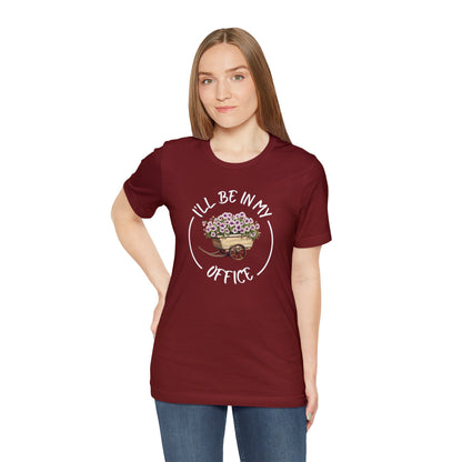 I'll Be in My Office Shirt -Purple Flowers- Unisex Bella Canvas
