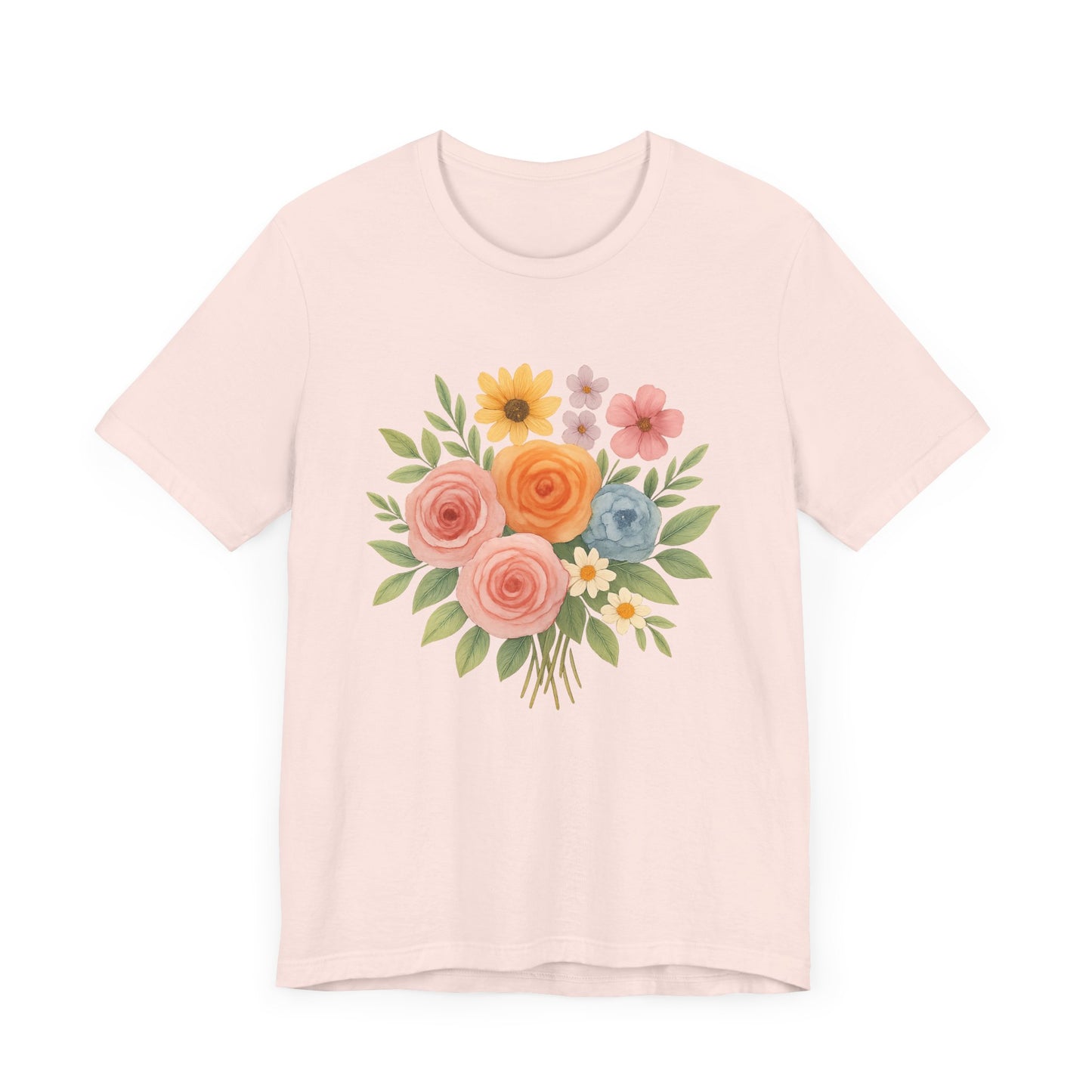 Watercolor Bouquet T-Shirt | Garden T-Shirt- Unisex Fit