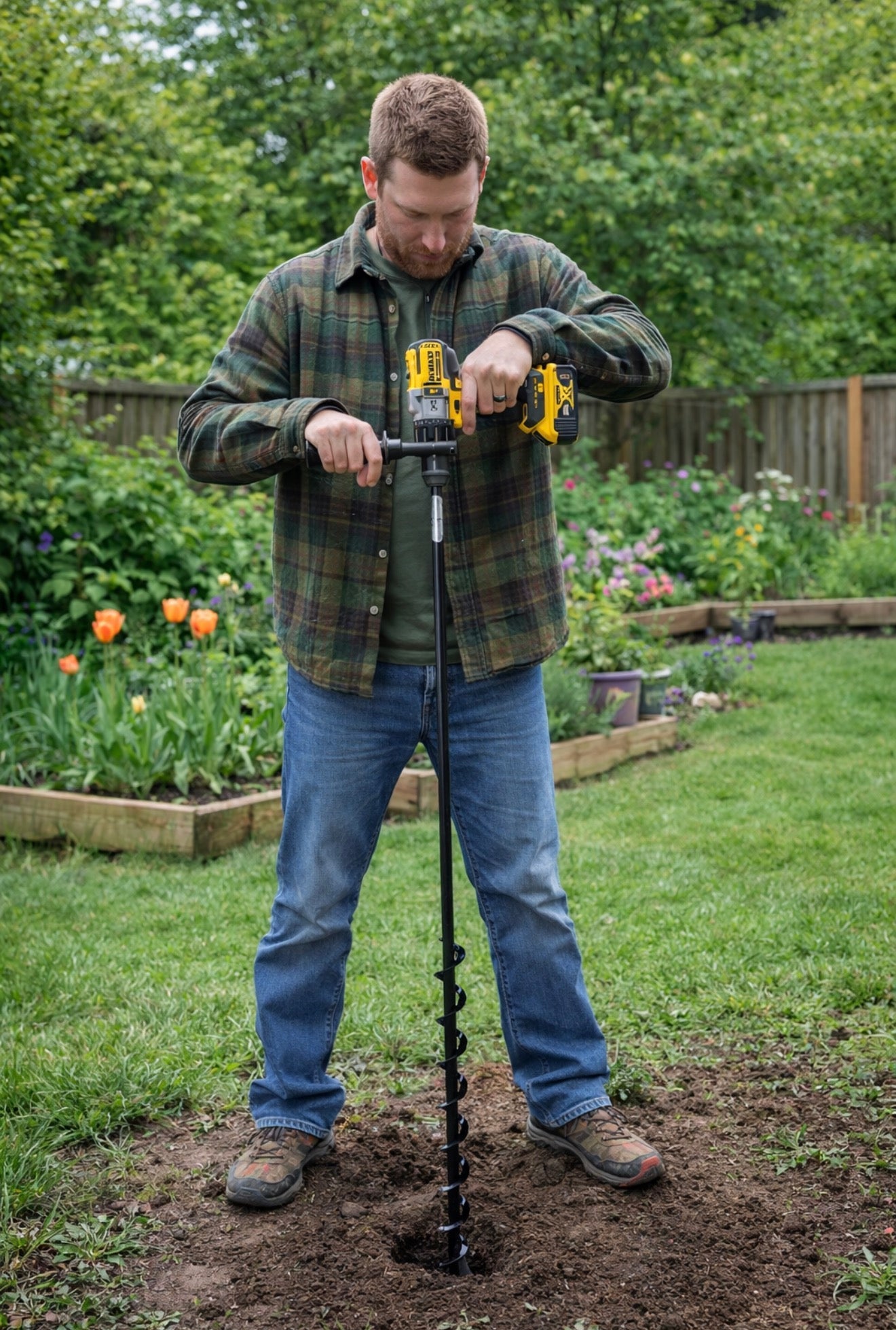 Tree Planting Auger Bit (2" x Standing Lengths)