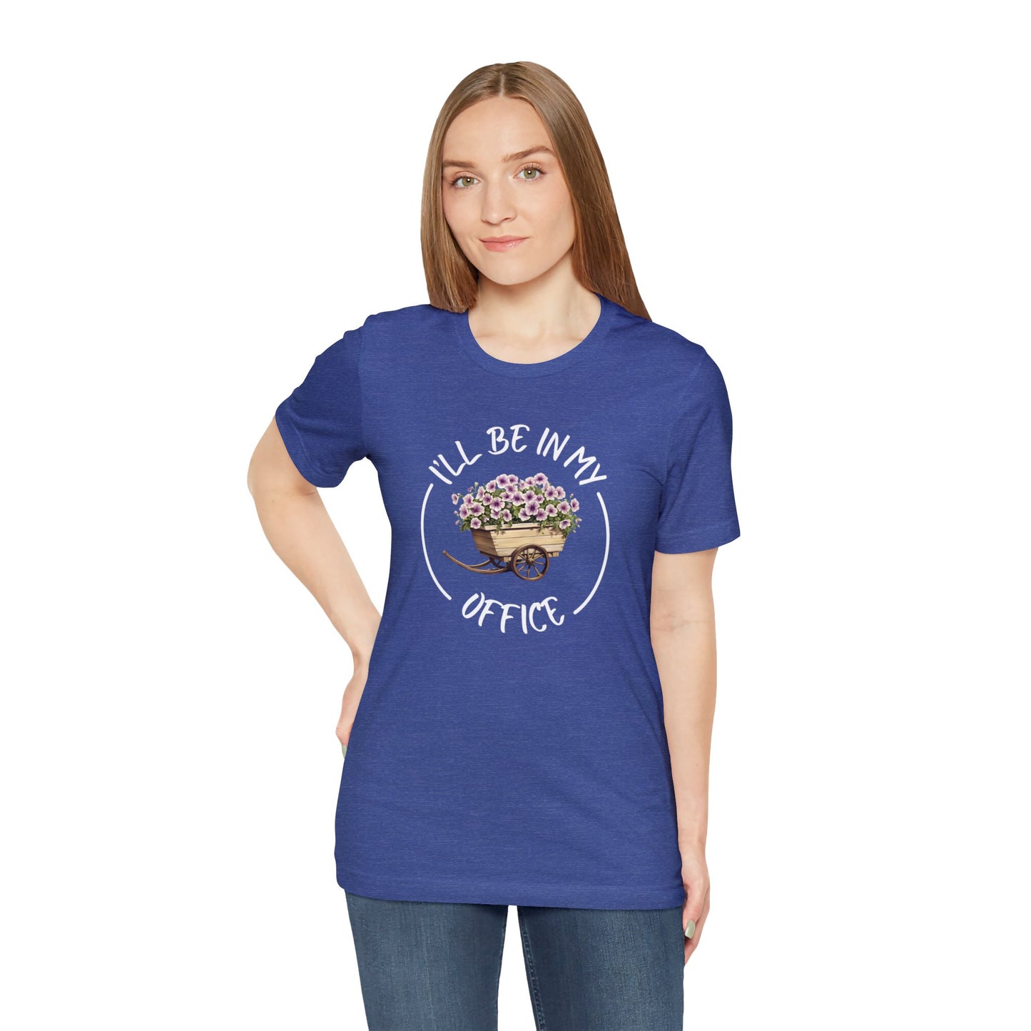 I'll Be in My Office Shirt -Purple Flowers- Unisex Bella Canvas