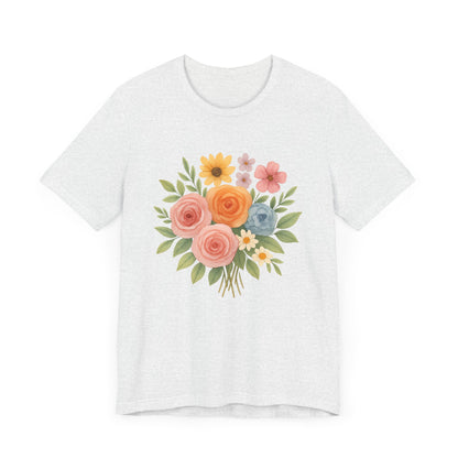 Watercolor Bouquet T-Shirt | Garden T-Shirt- Unisex Fit