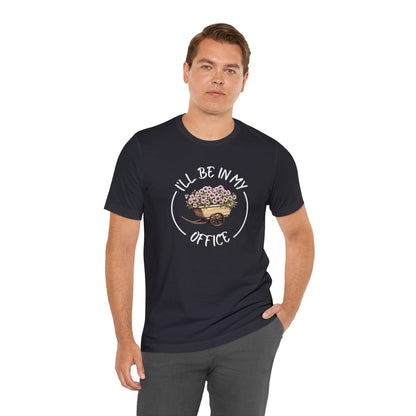 I'll Be in My Office Shirt -Purple Flowers- Unisex Bella Canvas