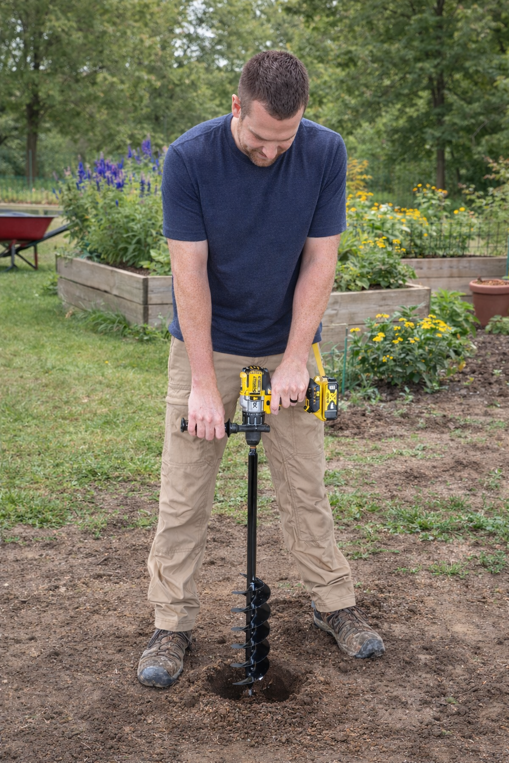 4-Inch Auger for Bulbs and Bedding Plants (4" x 28")