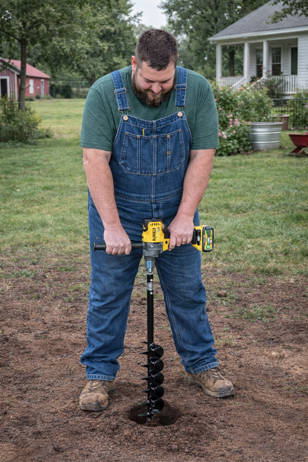 4-Inch Auger for Bulbs and Bedding Plants (4" x 28")