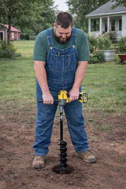 4-Inch Auger for Bulbs and Bedding Plants (4" x 28")