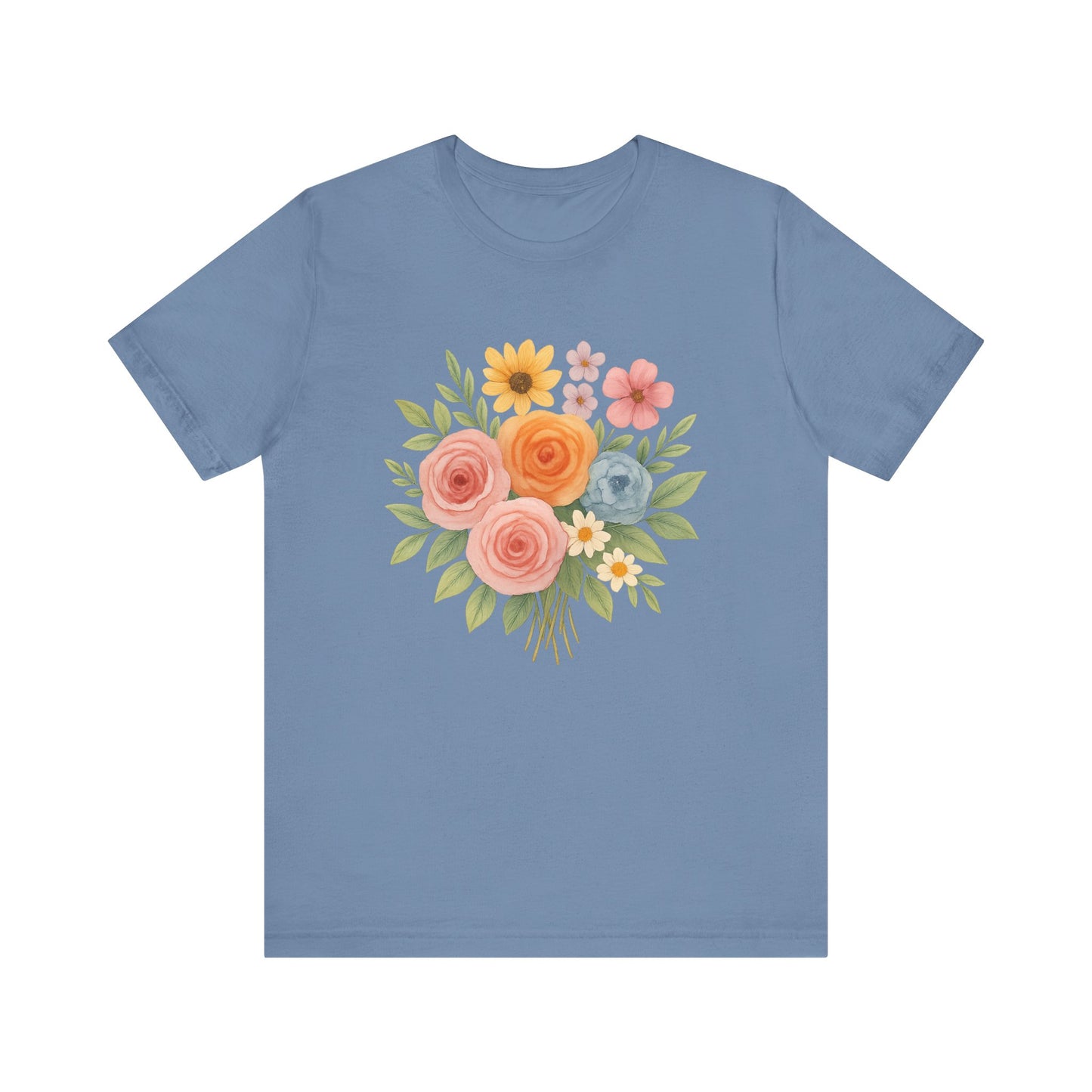 Watercolor Bouquet T-Shirt | Garden T-Shirt- Unisex Fit