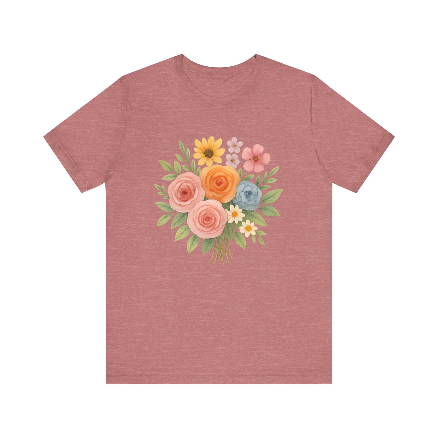 Watercolor Bouquet T-Shirt | Garden T-Shirt- Unisex Fit