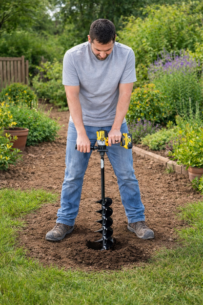 Quart Pot Landscaping Auger (5" x 28")