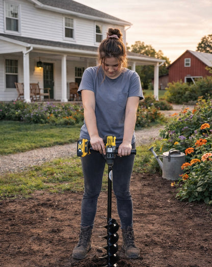 Quart Pot Landscaping Auger (5" x 28")