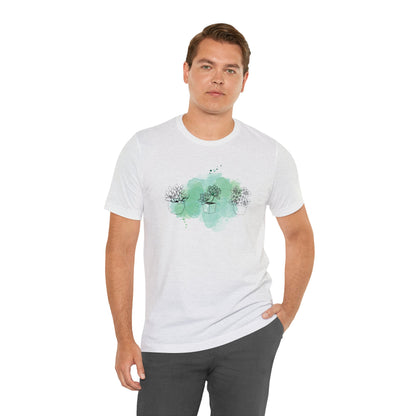 Succulent with Watercolor Splash T-Shirt | Gardening Shirt Unisex Fit