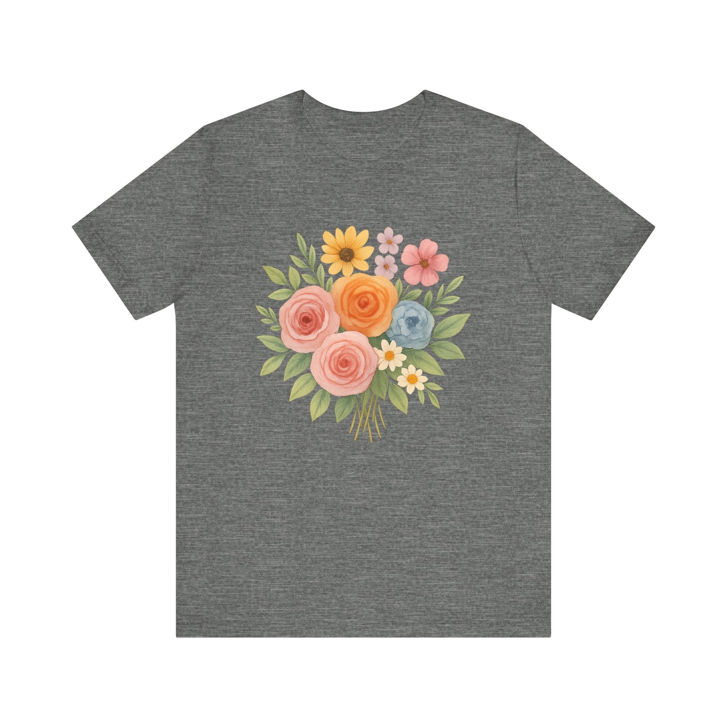 Watercolor Bouquet T-Shirt | Garden T-Shirt- Unisex Fit