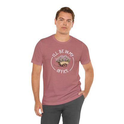 I'll Be in My Office Shirt -Purple Flowers- Unisex Bella Canvas