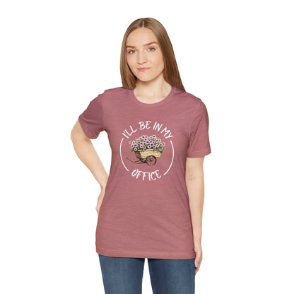 I'll Be in My Office Shirt -Purple Flowers- Unisex Bella Canvas