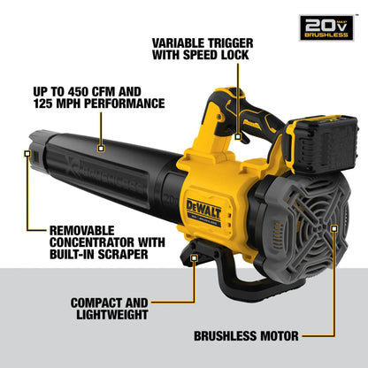 DEWALT® DCBL722P1 20V MAX* XR® Brushless Cordless Handheld Blower
