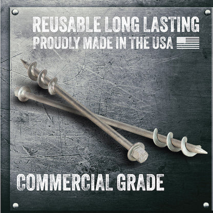 Ground Grabba Commercial Grade 24" Anchors (600mm) - 2 Pack