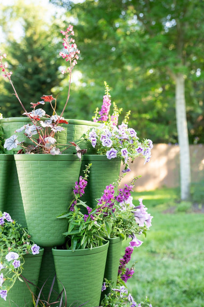 5 Tier GreenStalk Garden Original Vertical Planter - Basket Weave Texture
