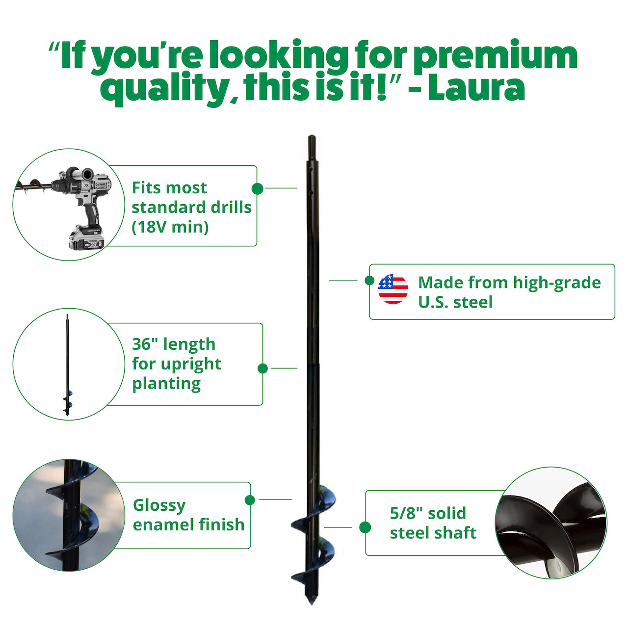 Laura's Edition 2" x 36" Auger