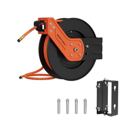 Retractable Air Hose Reel-Alloy Steel Reel-3/8in