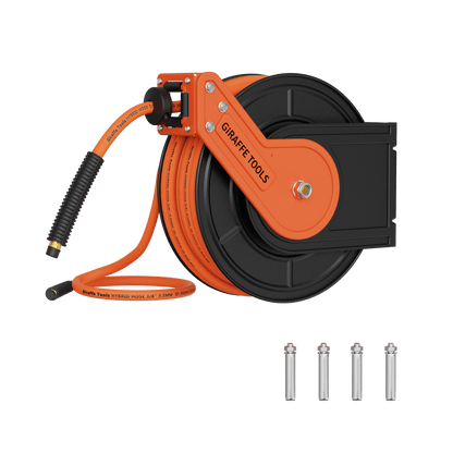 Retractable Air Hose Reel-Alloy Steel Reel-3/8in