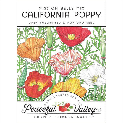 Mission Bells California Poppy Flower Seeds