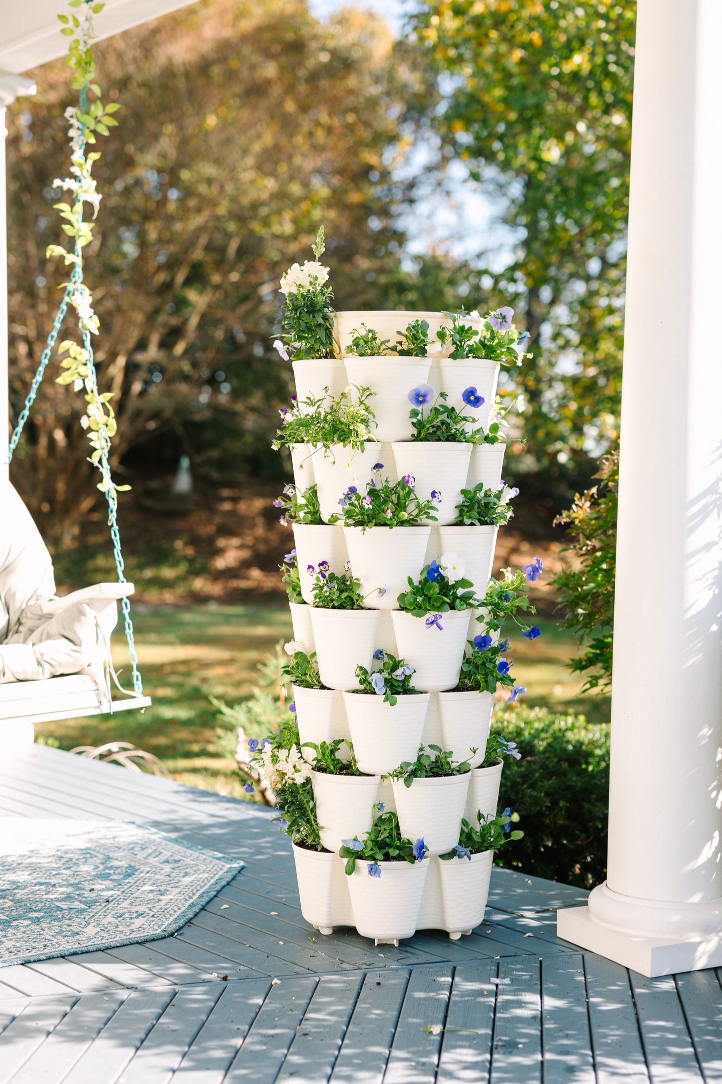 7 Tier GreenStalk Garden Leaf Vertical Planter - Basket Weave Texture