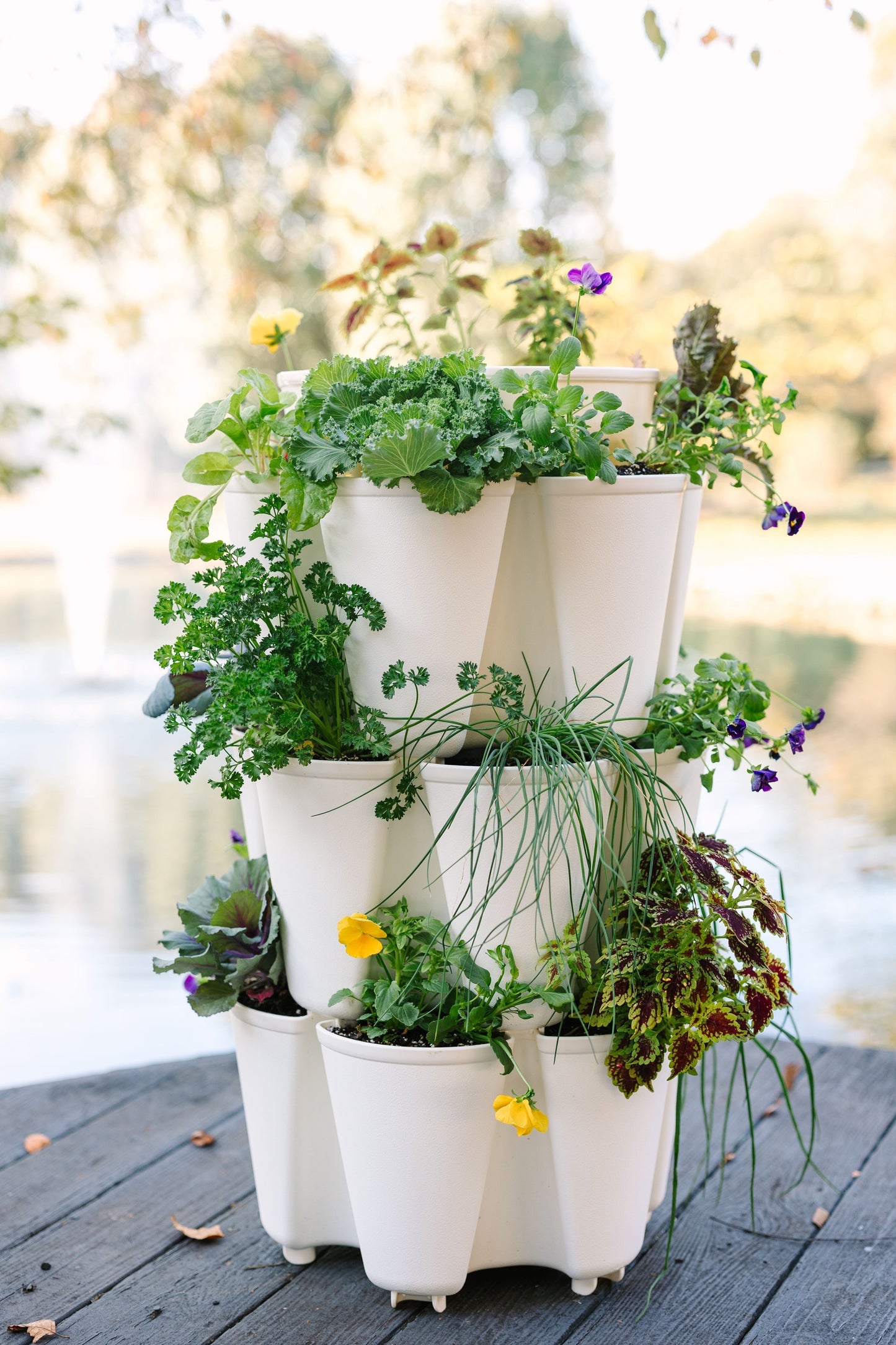 3 Tier GreenStalk Garden Original Vertical Planter - Basic Texture