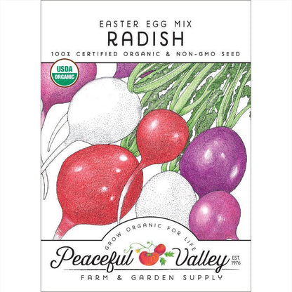 Easter Egg Mix Radish Seeds (Organic)
